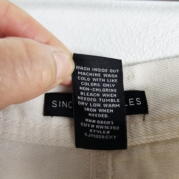 Sincerely Jules Wide Leg Crop Pants in Cream NWT - Picture 8 of 8